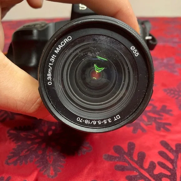 Sony Alpha DSLR-A200 10.2MP with 18-70mm Zoom Lens Bundle